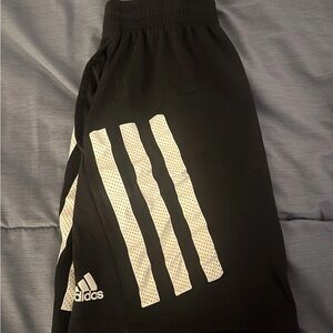 Boys Athletic Adidas Black Medium 10-12 Shorts